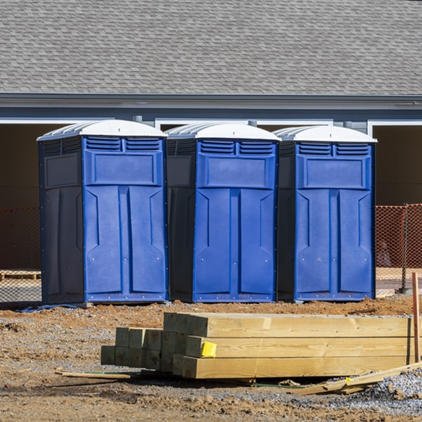 how do you dispose of waste after the portable restrooms have been emptied in Horse Shoe NC